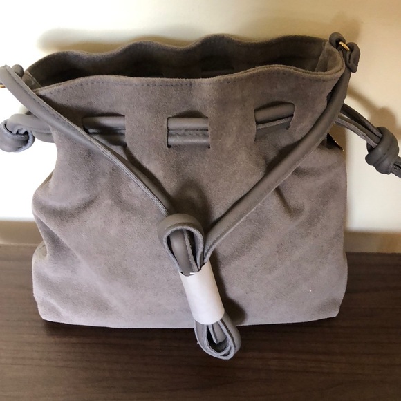 Clare Vivier Petit Henri Gray Suede NWT - Picture 2 of 7